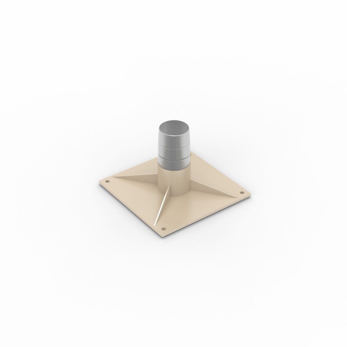 Iron base 25×25 for ground fixing Iron base 25×25 for ground fixing Poggesi