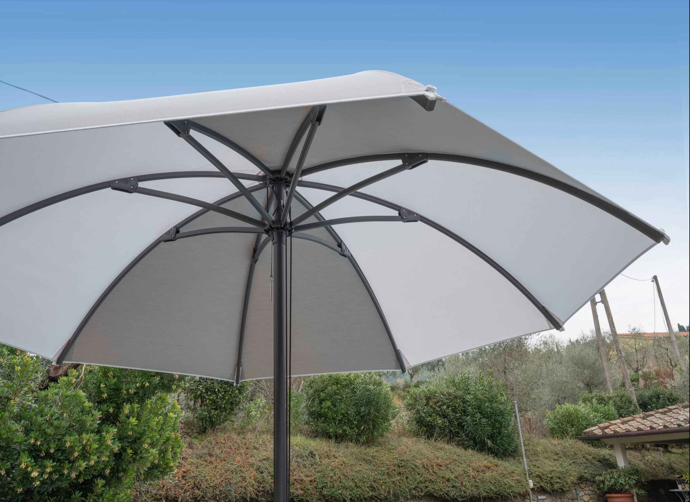 dome centre pole parasol poggesi