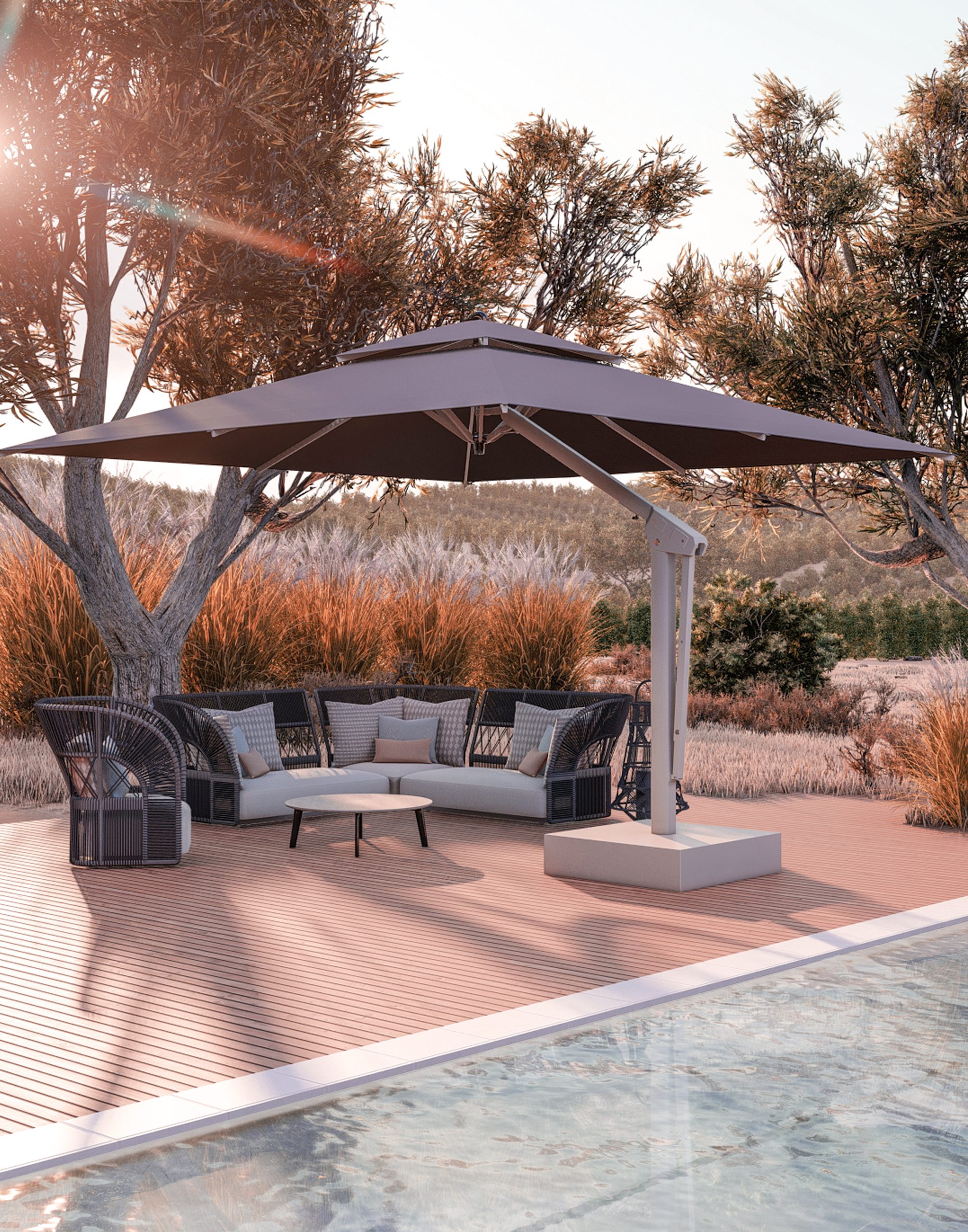 parasols for autumn outdoor
